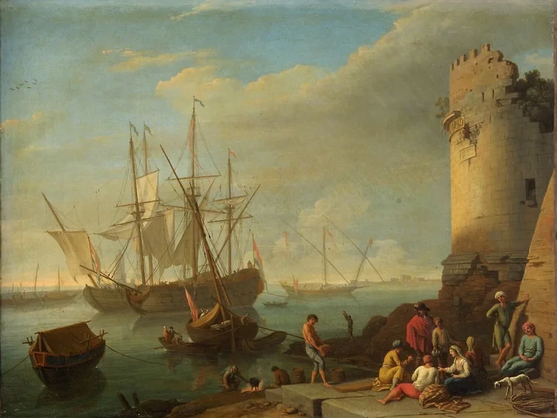 1695-Adrien Manglard - Porto marittimo - Kunsthistorisches Museum